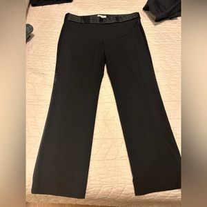 Women's Banana Republic Black Logan Fit Tuxedo Pants Size 14